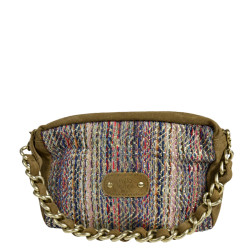 Mila Louise Mama TS Woven and Colored Ocre Dark Tote Bag