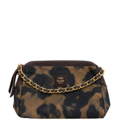 Mila Louise Mama XS LP3 Small Trotteur Bag Leopard Brown Dark