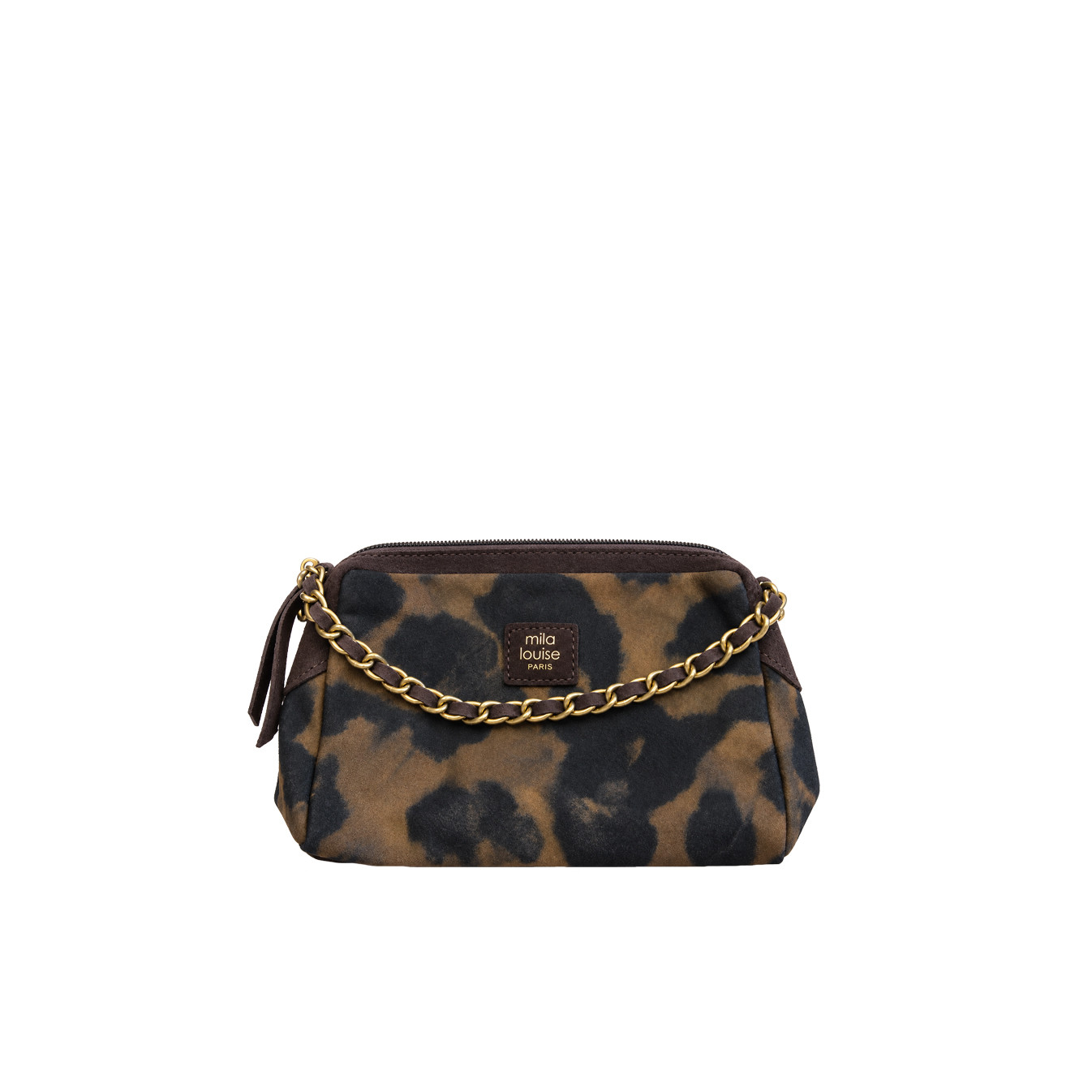Mila Louise Mama XS LP3 Petit Sac Trotteur Léopard Brun Dark