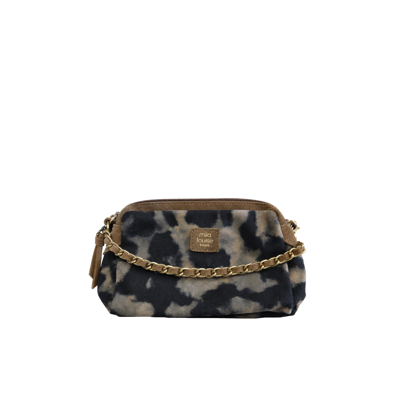 Mila Louise Mama XS LP3 Small Trotteur Bag Leopard Dark Ochre