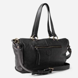 Biba Alaska Shoulder Bag in Leather AKA2L Black