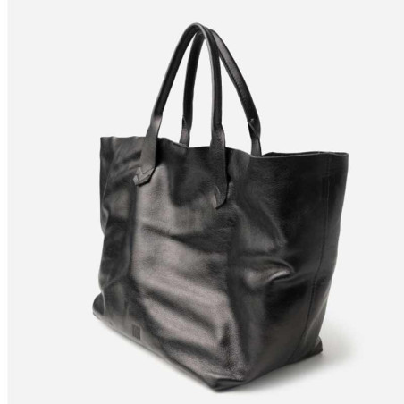 Biba Beloit Leather Tote Bag BEO1L Negro