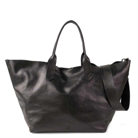 Biba Beloit Leather Tote Bag BEO1L Negro