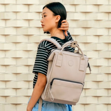 Cabaïa Slim Bag M Sac A Dos 14" Végan Ankara porté