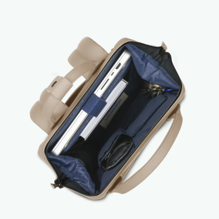 Cabaïa Slim Bag M Sac A Dos 14" Végan Ankara ouvert