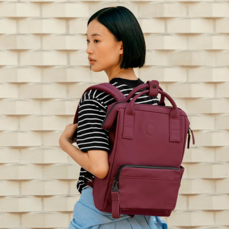Cabaïa Slim Bag M Sac A Dos 14" Végan Queenstown porté