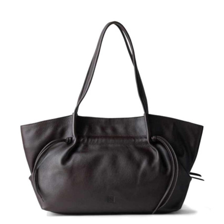 Biba Brumley Leather Shoulder Bag BUY1L Berenjena