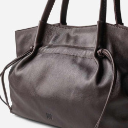 Biba Brumley Leather Shoulder Bag BUY1L Berenjena