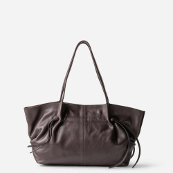Biba Brumley Leather Shoulder Bag BUY1L Berenjena