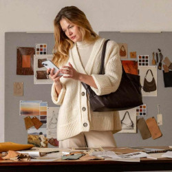 Biba Brumley Shoulder Bag in Leather BUY1L Leather