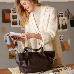 Biba Brumley Shoulder Bag in Leather BUY1L Leather