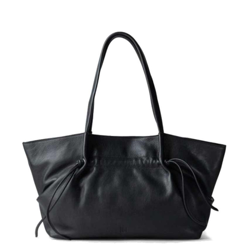 Biba Brumley Leather Shoulder Bag BUY1L Black
