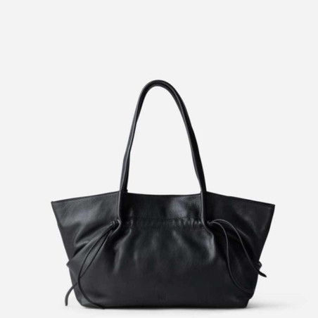 Biba Brumley Leather Shoulder Bag BUY1L Black