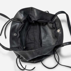 Biba Brumley Leather Shoulder Bag BUY1L Black