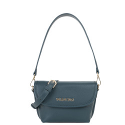 Valentino Hail Small Shoulder Bag Round Handle Petrolio