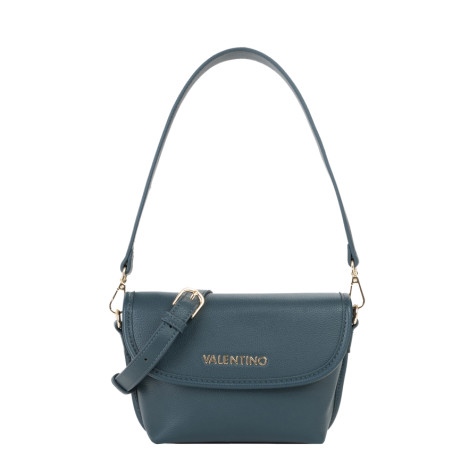 Valentino Hail Small Shoulder Bag Round Handle Petrolio