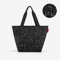 Reisenthel Shopper M Porté Epaule Bouclé Noir face