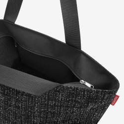 Reisenthel Shopper M Shoulder Bag Bouclé Black
