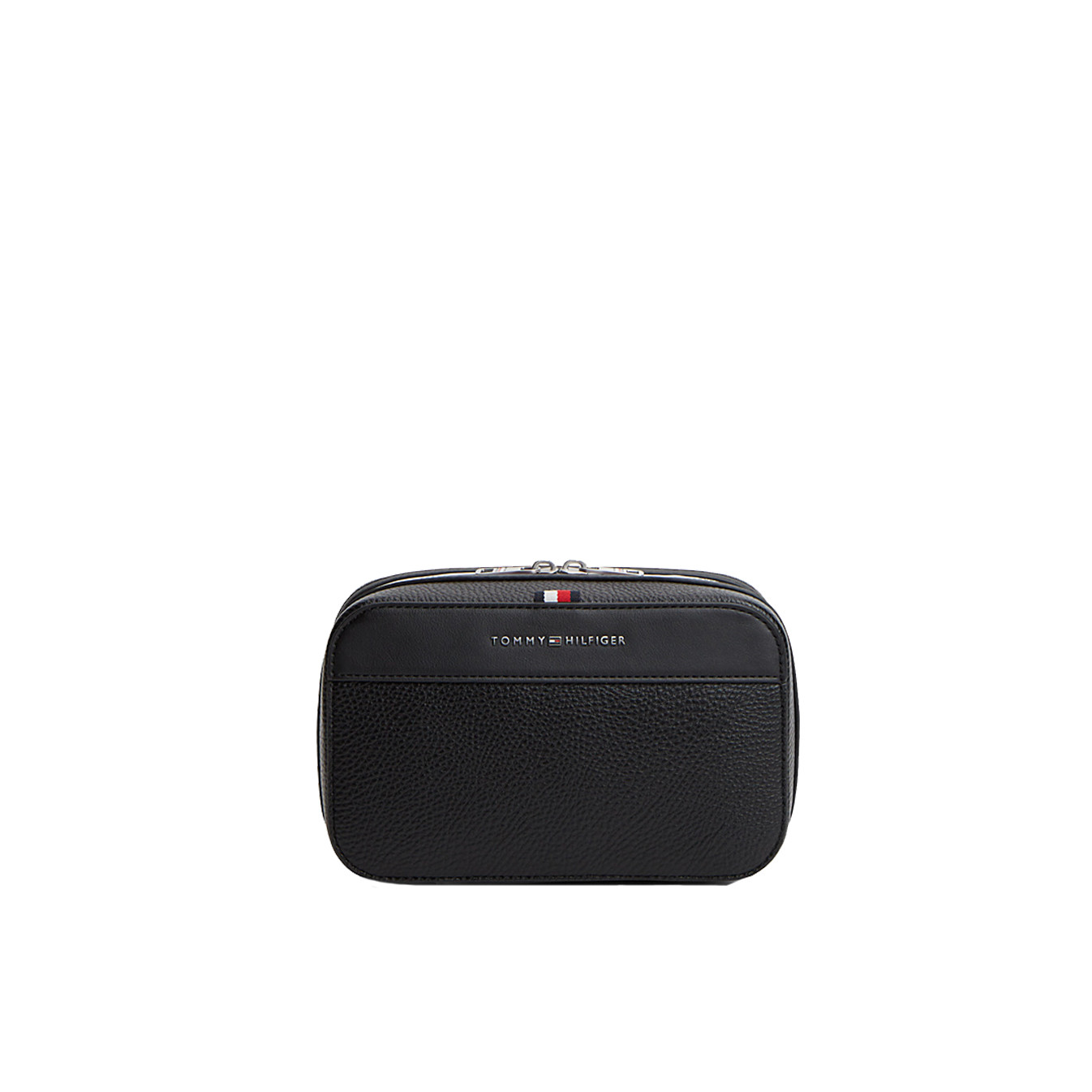 Tommy Hilfiger TH Central Toiletry Bag Grainy Finish BDS Black