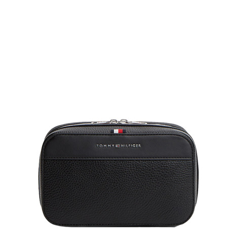 Tommy Hilfiger TH Central Trousse De Toilette Finition Grainée BDS Black