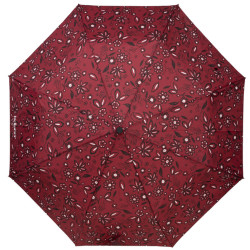 Isotoner Parapluie Canne Auto Bandana Bordeaux