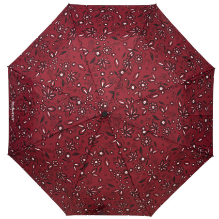 Isotoner Parapluie Canne Auto Bandana Bordeaux
