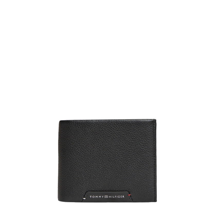 Tommy Hilfiger TH Corporate Grainy Wallet 2 Flaps Bds Black