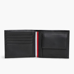 Tommy Hilfiger TH Corporate Grainy Wallet 2 Flaps Bds Black