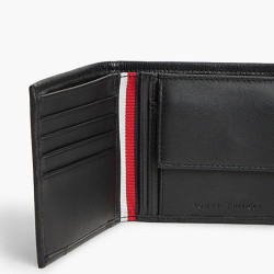 Tommy Hilfiger TH Corporate Grainy Wallet 2 Flaps Bds Black