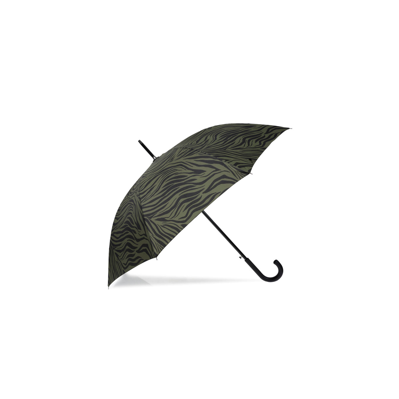 Isotoner Automatic Umbrella Zebra Khaki