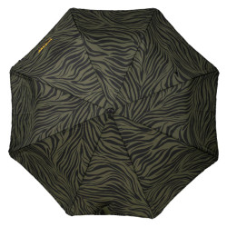 Isotoner Parapluie automatique X-TRA SOLIDE ALPHA Zèbre Kaki ouvert