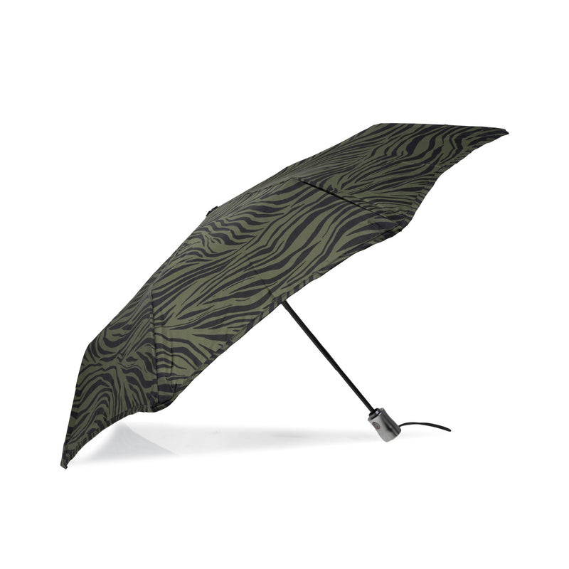Isotoner Parapluie automatique X-TRA SOLIDE ALPHA Zèbre Kaki