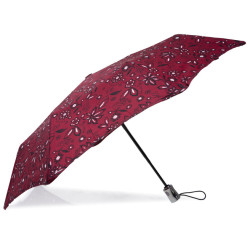 Isotoner Automatic Umbrella X-TRA SOLIDE ALPHA Bandana Bordeaux