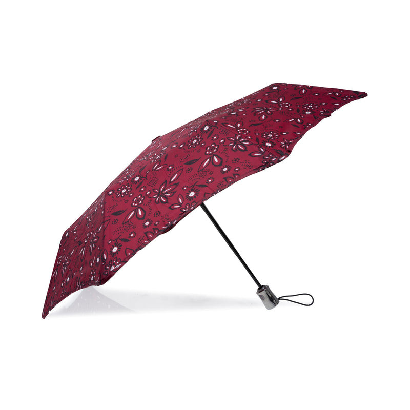 Isotoner Automatic Umbrella X-TRA SOLIDE ALPHA Bandana Bordeaux