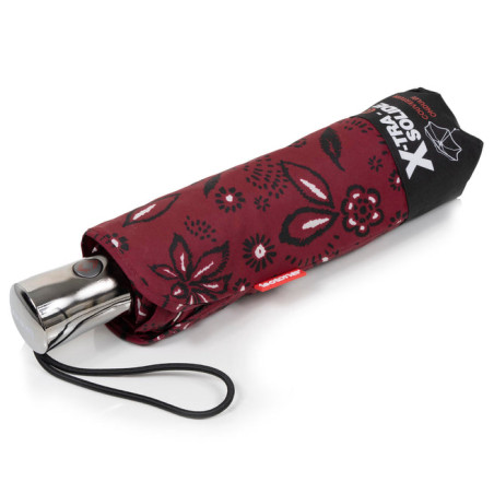 Isotoner Automatic Umbrella X-TRA SOLIDE ALPHA Bandana Bordeaux