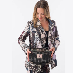 Anekke Iron Crossbody Bag 3 Compartments Black