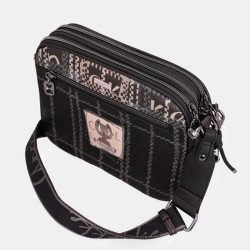 Anekke Iron Crossbody Bag 3 Compartments Black