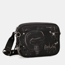 Anekke Iron Crossbody Bag 3 Compartments Black