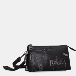 Anekke Iron Crossbody Pouch Bag Black