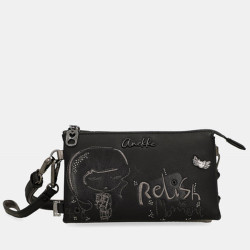 Anekke Iron Crossbody Pouch Bag Black