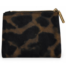 Mila Louise Mini LP3 Small Zippered Wallet Dark Brown