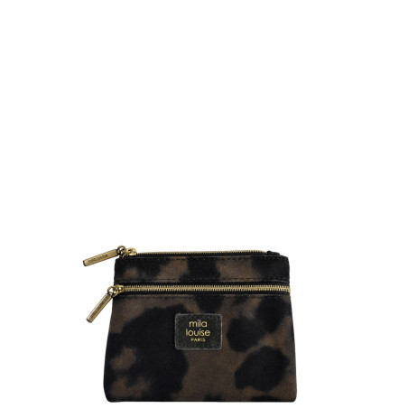 Mila Louise Mini LP3 Small Zippered Wallet Kaki Dark