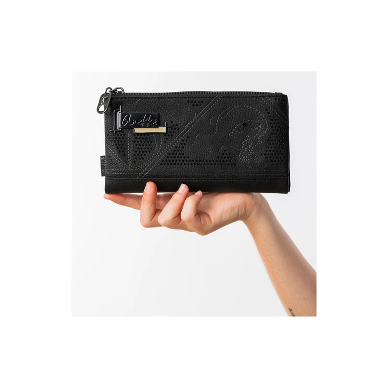 Anekke Iron Soft RFID Wallet Black