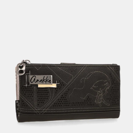 Anekke Iron Soft RFID Wallet Black