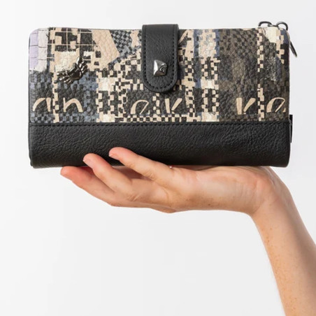 Anekke Iron Soft RFID Wallet Black