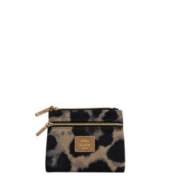 Mila Louise Mini LP3 Small Zippered Coin Purse Dark Ochre
