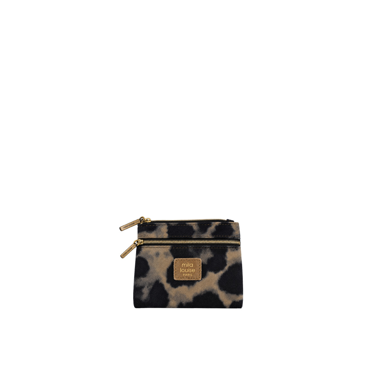 Mila Louise Mini LP3 Small Zippered Coin Purse Dark Ochre