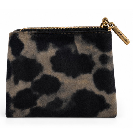 Mila Louise Mini LP3 Small Zippered Coin Purse Dark Ochre