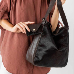 Biba Genola Hobo Bag GEN1L Dark Brown