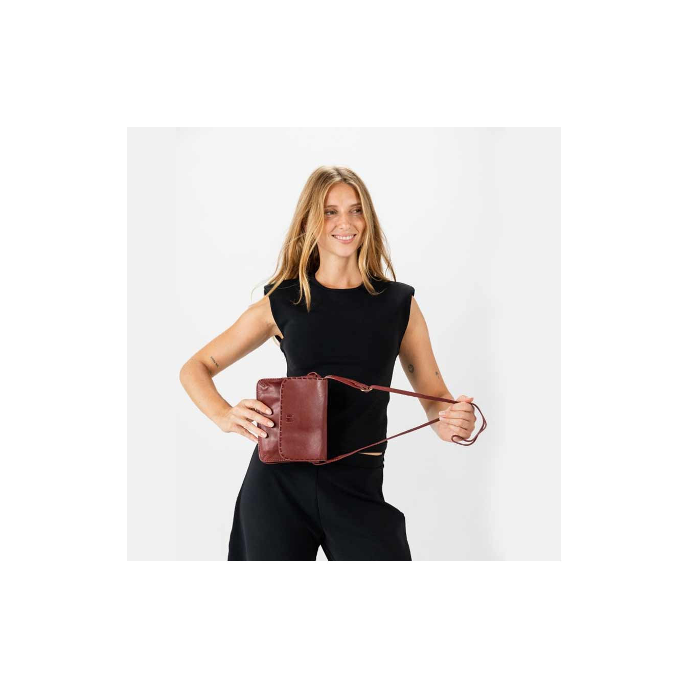 Biba Hatch Crossbody Bag HAH1L Bordeaux